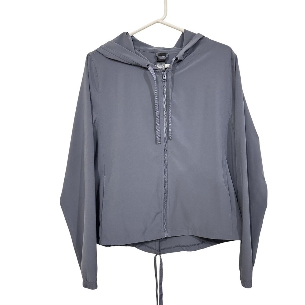Victoria's Secret Sport Women's Gray Lightweight Stretch Zip-up Hoodie Jacket M